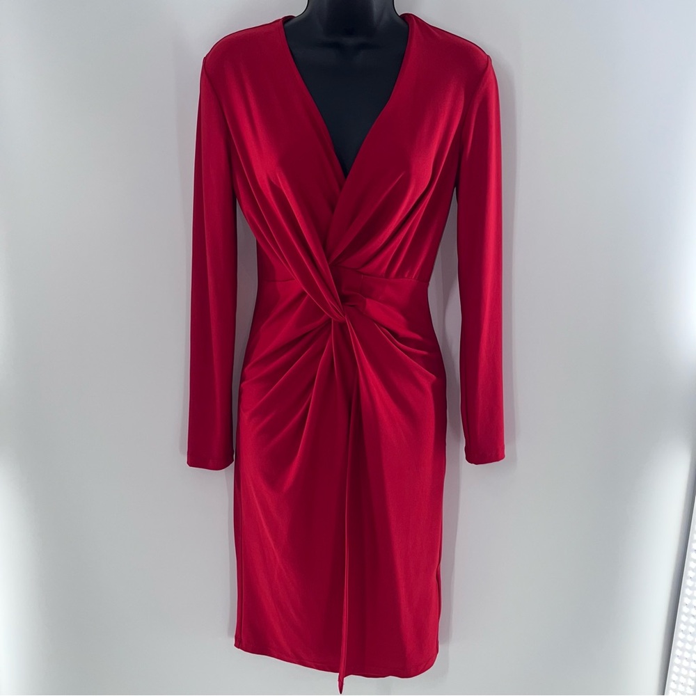 S by Serena Vibrant Red Midi Dress